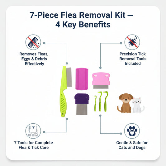 Essential Flea Kit For Dogs & Cats (7pcs)