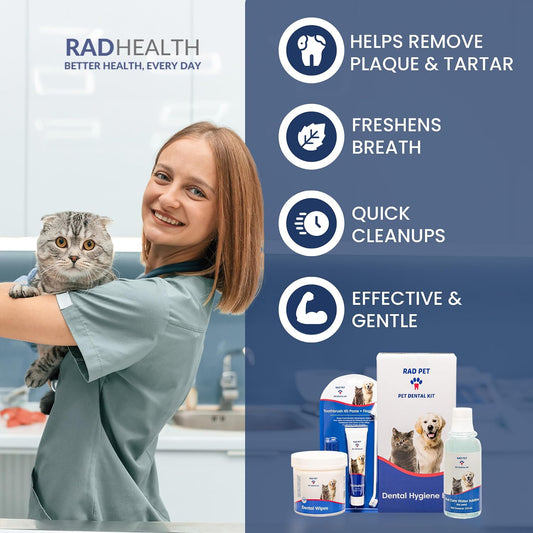 Dental Hygiene Kit for Cats & Dogs - All In One (RadPet)