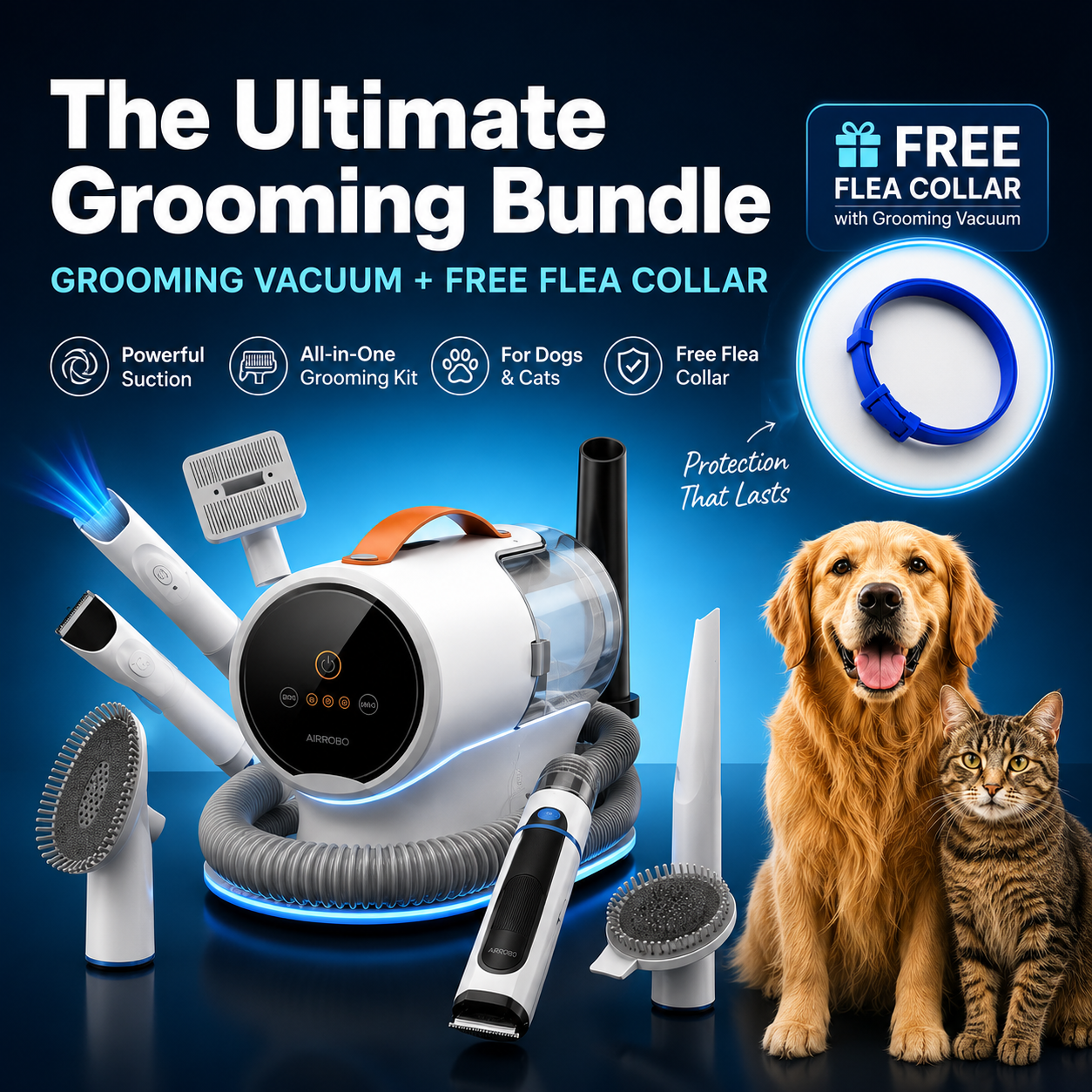 Keep Fleas Away & Your Pet Clean! (All-in-1 Vacuum Bundle)
