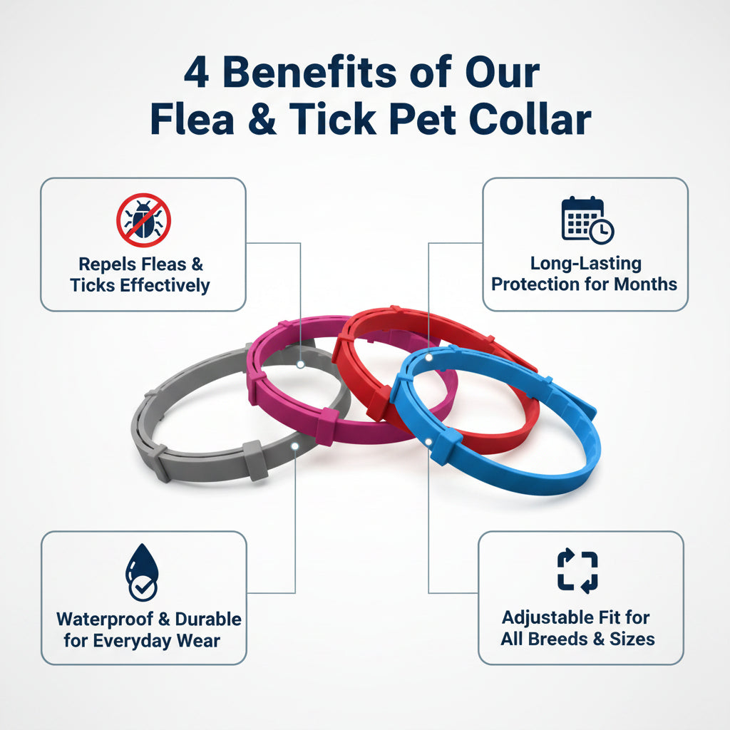One Size Anti-Flea Pet Collar (Cats & Dogs)