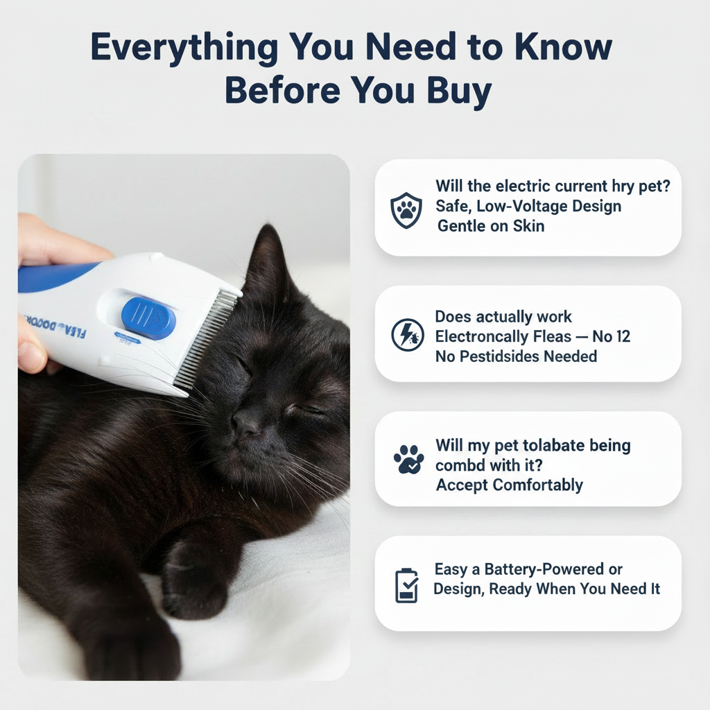 Electric Pet Comb For Flea and Lice (FleaDoctor)