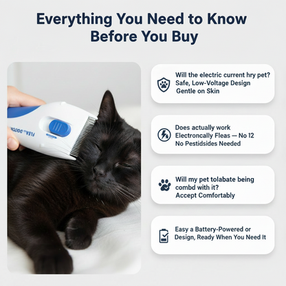 Electric Pet Comb For Flea and Lice (FleaDoctor)