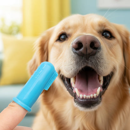 Pet Finger Toothbrush Set - Dog & Cat Oral Care (4pcs)