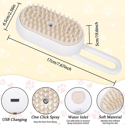Pet Mist Brush For Shedding (Cats & Small Dogs)