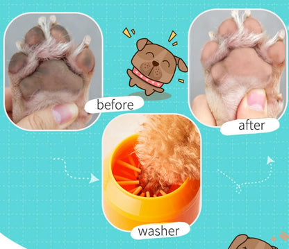Dog Paw Cleaner Cup - Soft Silicone Combs