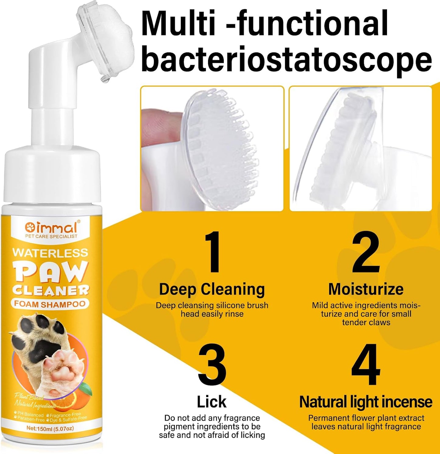 Clean Paws - No-Rinse Foaming Cleanser Paw and Foot Cleaner