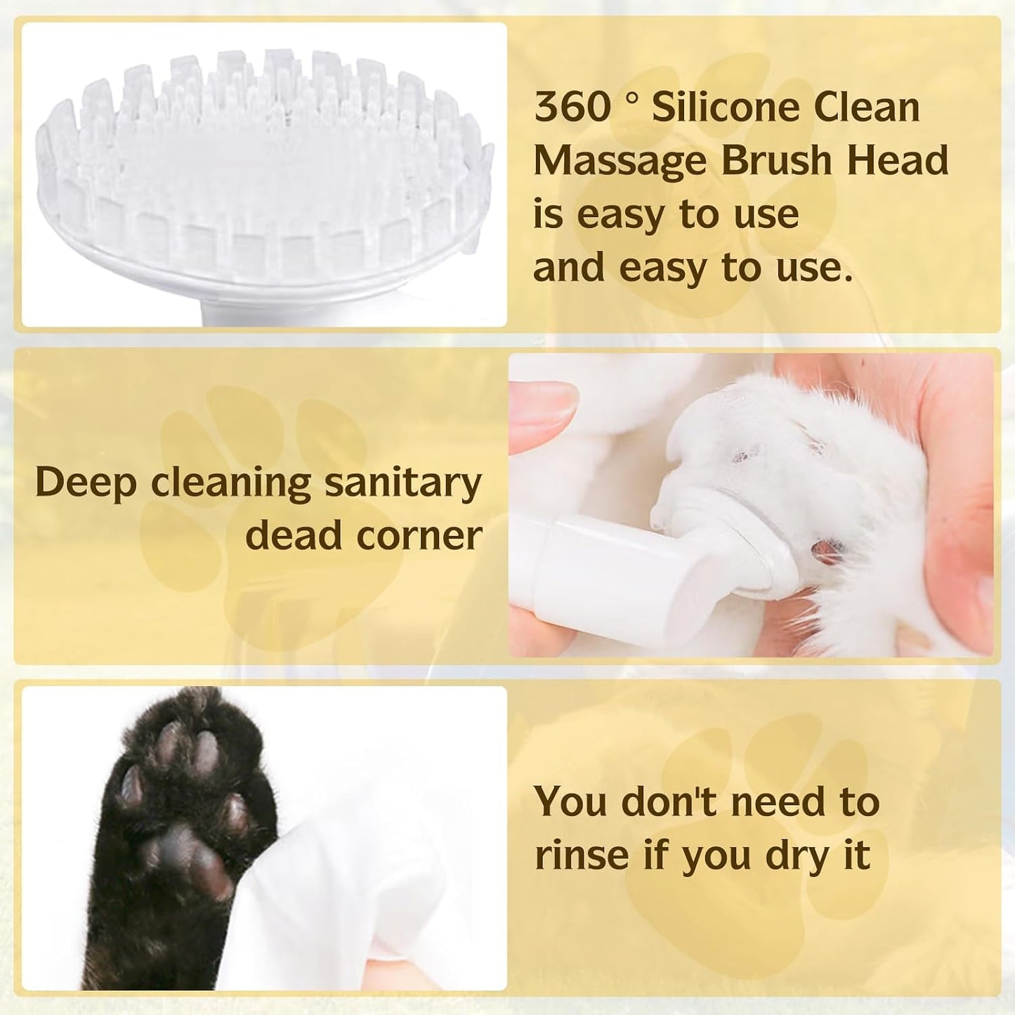 Clean Paws - No-Rinse Foaming Cleanser Paw and Foot Cleaner