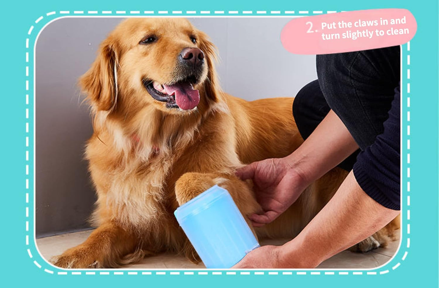 Dog Paw Cleaner Cup - Soft Silicone Combs