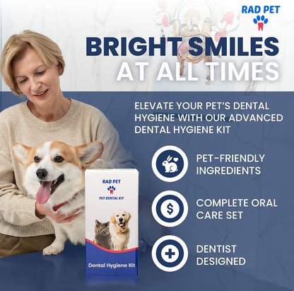 Dental Hygiene Kit for Cats & Dogs - All In One (RadPet)