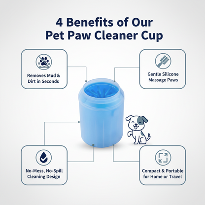 Dog Paw Cleaner Cup - Soft Silicone Combs