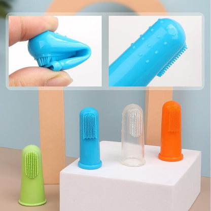 Pet Finger Toothbrush Set - Dog & Cat Oral Care (4pcs)