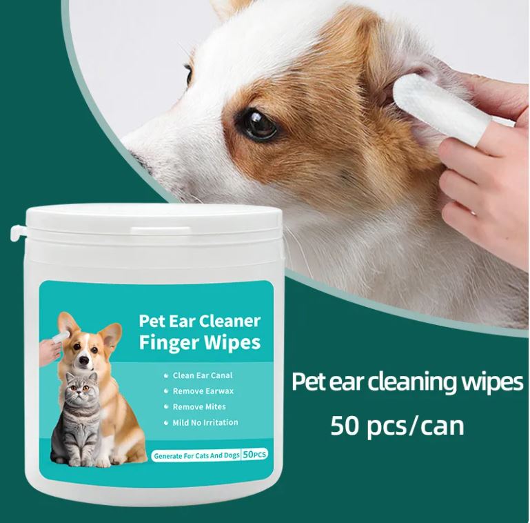 Pet Ear & Teeth Cleaning Finger Stall Wipes - Single or Bundle